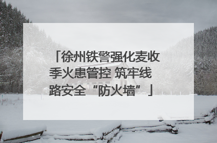 徐州铁警强化麦收季火患管控 筑牢线路安全“防火墙”