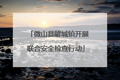 微山县驩城镇开展联合安全检查行动