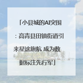 小县城的AI突围：高青县田镇街道引来星途旗航 成为数据标注先行军