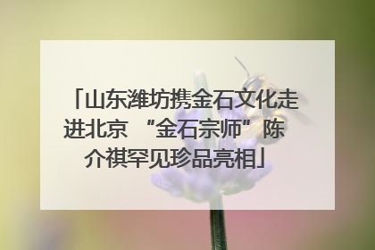 山东潍坊携金石文化走进北京 “金石宗师”陈介祺罕见珍品亮相