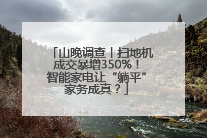 山晚调查丨扫地机成交暴增350%！智能家电让“躺平”家务成真？