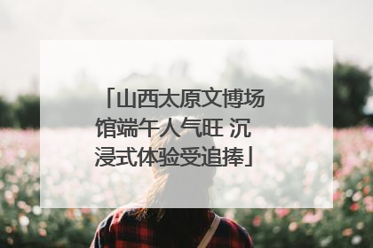 山西太原文博场馆端午人气旺 沉浸式体验受追捧