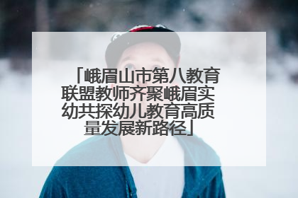 峨眉山市第八教育联盟教师齐聚峨眉实幼共探幼儿教育高质量发展新路径