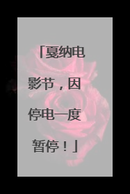 戛纳电影节，因停电一度暂停！