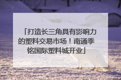 打造长三角具有影响力的塑料交易市场！南通季铭国际塑料城开业