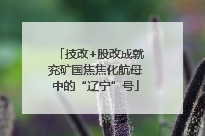 技改+股改成就兖矿国焦焦化航母中的“辽宁”号