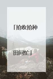 抢收抢种田间忙