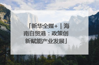 新华全媒+｜海南自贸港：政策创新赋能产业发展
