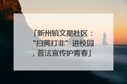 新州镇文星社区：“扫黄打非”进校园，普法宣传护青春