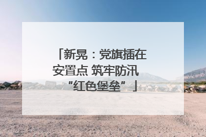 新晃：党旗插在安置点 筑牢防汛“红色堡垒”