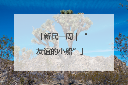 新民一周｜“友谊的小船”