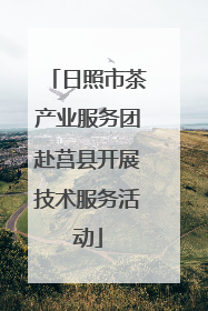 日照市茶产业服务团赴莒县开展技术服务活动