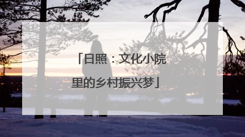 日照：文化小院里的乡村振兴梦
