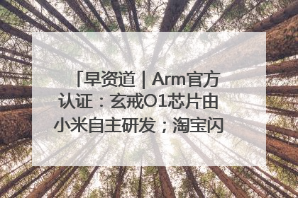 早资道｜Arm官方认证：玄戒O1芯片由小米自主研发；淘宝闪购联合饿了么日订单超4000万
