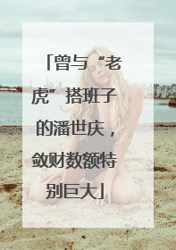 曾与“老虎”搭班子的潘世庆，敛财数额特别巨大