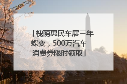 槐荫惠民车展三年蝶变，500万汽车消费券限时领取