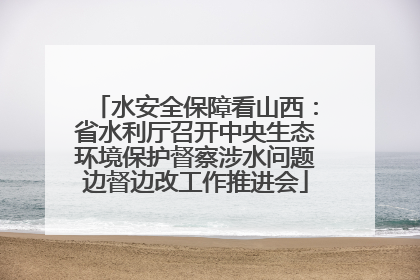 水安全保障看山西：省水利厅召开中央生态环境保护督察涉水问题边督边改工作推进会
