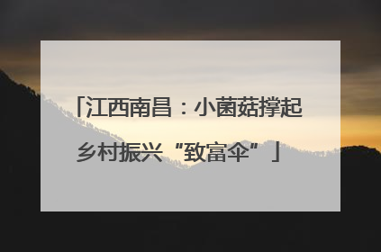 江西南昌：小菌菇撑起乡村振兴“致富伞”