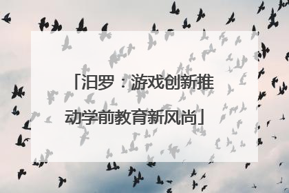 汨罗：游戏创新推动学前教育新风尚