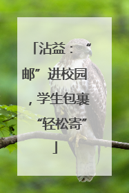 沾益：“邮”进校园，学生包裹“轻松寄”