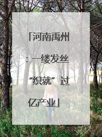 河南禹州：一缕发丝“织就”过亿产业