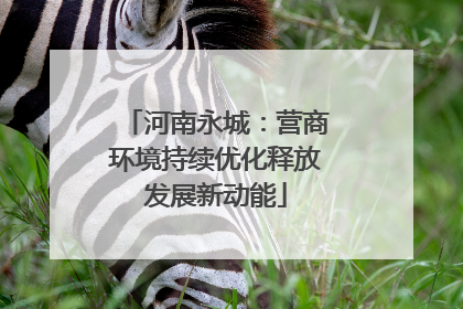 河南永城：营商环境持续优化释放发展新动能