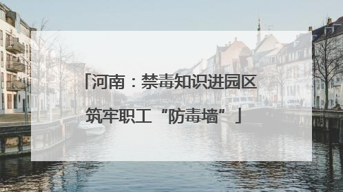 河南：禁毒知识进园区 筑牢职工“防毒墙”