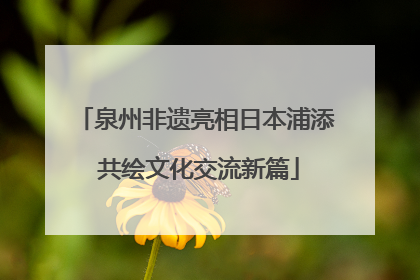 泉州非遗亮相日本浦添 共绘文化交流新篇