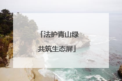 法护青山绿 共筑生态屏