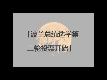 波兰总统选举第二轮投票开始