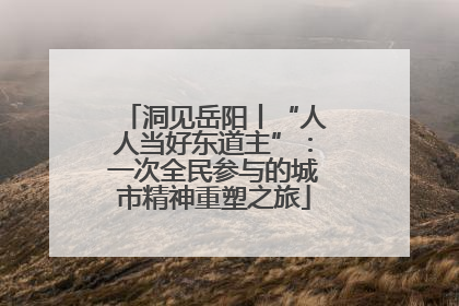 洞见岳阳丨“人人当好东道主”：一次全民参与的城市精神重塑之旅