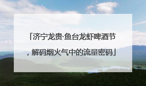 济宁龙贵·鱼台龙虾啤酒节，解码烟火气中的流量密码