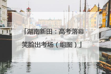 湖南新田：高考落幕 笑脸出考场（组图）