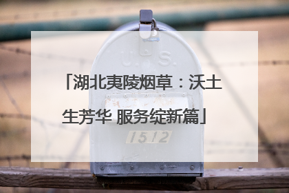 湖北夷陵烟草：沃土生芳华 服务绽新篇