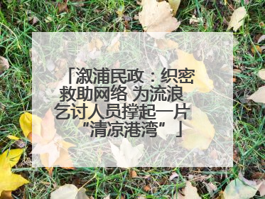 溆浦民政：织密救助网络 为流浪乞讨人员撑起一片“清凉港湾”