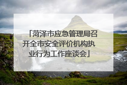 菏泽市应急管理局召开全市安全评价机构执业行为工作座谈会