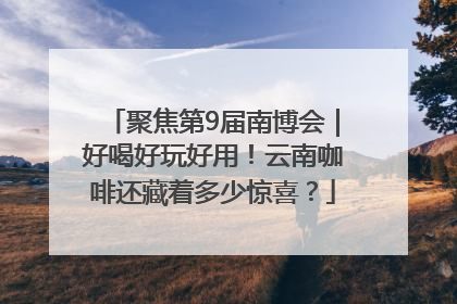聚焦第9届南博会｜好喝好玩好用！云南咖啡还藏着多少惊喜？