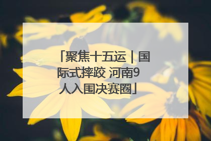 聚焦十五运｜国际式摔跤 河南9人入围决赛圈