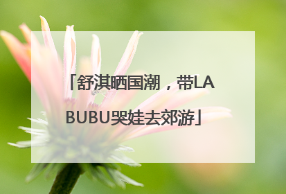 舒淇晒国潮，带LABUBU哭娃去郊游