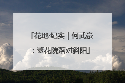 花地·纪实｜何武豪：繁花院落对斜阳