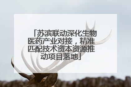苏滨联动深化生物医药产业对接，精准匹配技术资本资源推动项目落地
