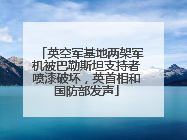 英空军基地两架军机被巴勒斯坦支持者喷漆破坏，英首相和国防部发声