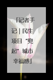 记者手记｜民生项目“兜起”城市幸福感