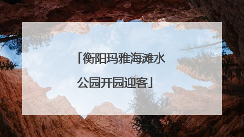 衡阳玛雅海滩水公园开园迎客