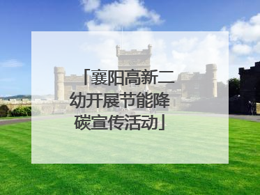 襄阳高新二幼开展节能降碳宣传活动