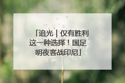 追光｜仅有胜利这一种选择！国足明夜客战印尼