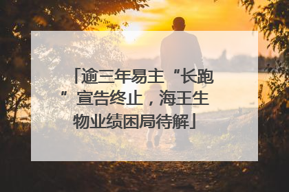逾三年易主“长跑”宣告终止，海王生物业绩困局待解