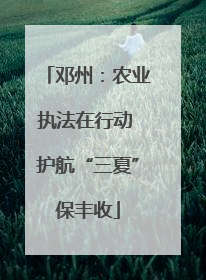 邓州：农业执法在行动 护航“三夏”保丰收