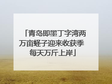 青岛即墨丁字湾两万亩蛏子迎来收获季 每天万斤上岸