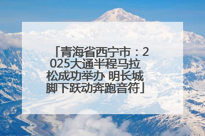 青海省西宁市：2025大通半程马拉松成功举办 明长城脚下跃动奔跑音符